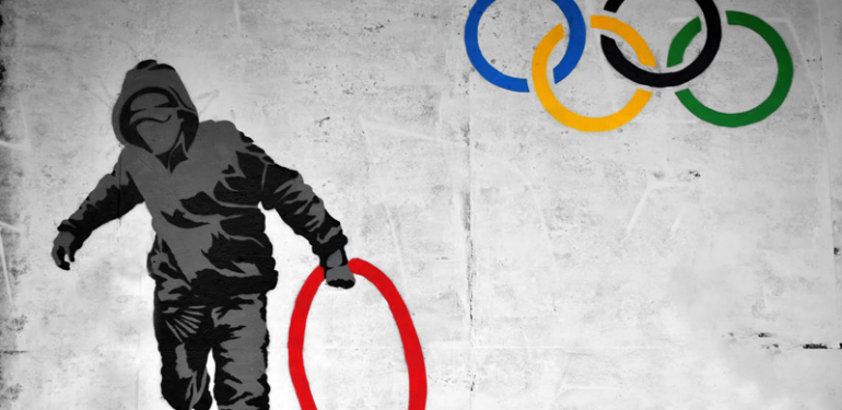 banksy-olympic-rings